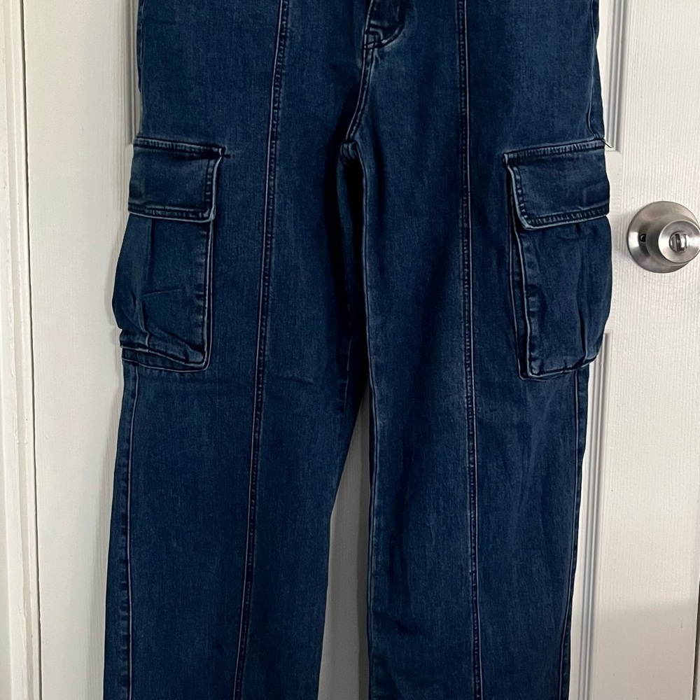 Mwimen Blue Cargo Pants